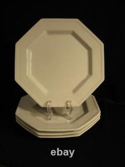 Johnson Bros. Heritage White Octagonal Dinner Plates Four