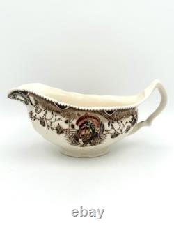 Johnson Bros His Majesty (England, Older) -Gravy Boat & Underplate/Relish, 8 1/8