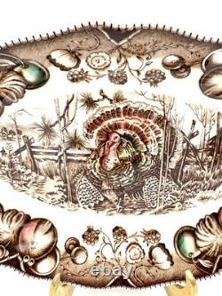 Johnson Bros His Majesty (England, Older) -Gravy Boat & Underplate/Relish, 8 1/8