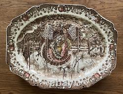 Johnson Bros His Majesty England Turkey Platter Serving Plate 16x20 Oval EUC