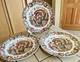 Johnson Bros His Majesty Set/3 Wild Turkey Thanksgiving Dinner Plates England
