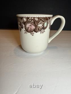 Johnson Bros His Majesty Turkey Mugs Set of 12 Thanksgiving England