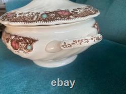 Johnson Bros His Majesty Turkey Thanksgiving Soup Tureen New Retired Pattern