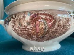 Johnson Bros His Majesty Turkey Thanksgiving Soup Tureen New Retired Pattern