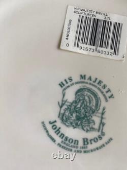 Johnson Bros His Majesty Turkey Thanksgiving Soup Tureen New Retired Pattern