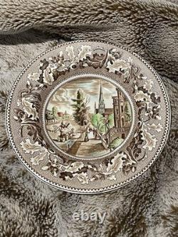 Johnson Bros Historic America Brown And Multi Colored Dinnerware Set