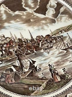 Johnson Bros Historic America Brown And Multi Colored Dinnerware Set