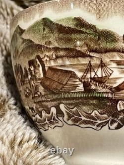 Johnson Bros Historic America Brown And Multi Colored Dinnerware Set