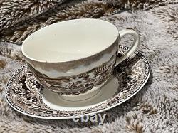 Johnson Bros Historic America Brown And Multi Colored Dinnerware Set