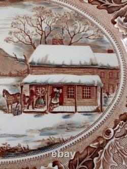 Johnson Bros Historic America'Home for Thanksgiving' Large 20 Turkey platter
