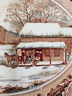 Johnson Bros Historic America'Home for Thanksgiving' Large 20 Turkey platter