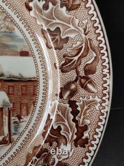Johnson Bros Historic America'Home for Thanksgiving' Large 20 Turkey platter
