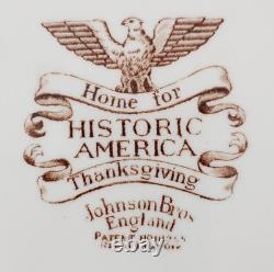 Johnson Bros Historic America'Home for Thanksgiving' Large 20 Turkey platter