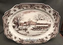 Johnson Bros Historic America II Home For Thanksgiving Large Platter 20 X 16