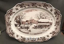 Johnson Bros Historic America II Home For Thanksgiving Large Platter 20 X 16