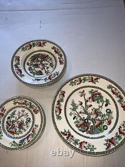 Johnson Bros Indian Tree Dinner Plate, Bowls, Bread&butter Plates Lot Of 23pcs