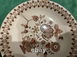 Johnson Bros Jamestown Brown Old Granite 24pc Dinnerware Set England Vintage