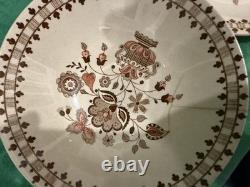 Johnson Bros Jamestown Brown Old Granite 24pc Dinnerware Set England Vintage