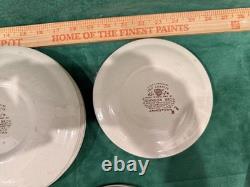 Johnson Bros Jamestown Brown Old Granite 24pc Dinnerware Set England Vintage