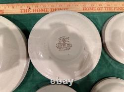 Johnson Bros Jamestown Brown Old Granite 24pc Dinnerware Set England Vintage