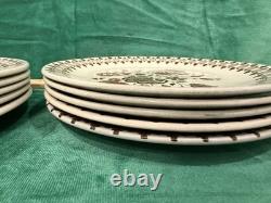 Johnson Bros Jamestown Brown Old Granite 24pc Dinnerware Set England Vintage