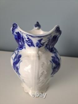 Johnson Bros Kenworth Flow Blue Pitcher Antique Victorian English 1890- 1910