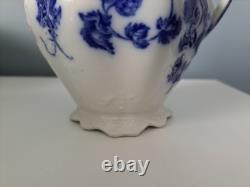 Johnson Bros Kenworth Flow Blue Pitcher Antique Victorian English 1890- 1910 Johnson Bros Kenworth Flow Blue Pitcher Antique Victorian English 1890- 1910