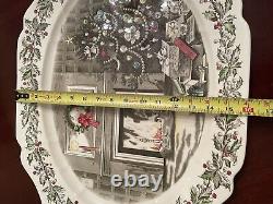 Johnson Bros Merry Christmas 20.5 Serving Platter Made In England