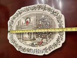 Johnson Bros Merry Christmas 20.5 Serving Platter Made In England