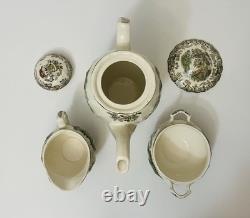 Johnson Bros. Mill Stream 16 Pc. Coffee Set Pot Sugar Creamer Cup Sets & Lids