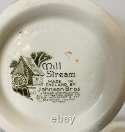 Johnson Bros. Mill Stream 16 Pc. Coffee Set Pot Sugar Creamer Cup Sets & Lids