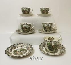 Johnson Bros. Mill Stream 16 Pc. Coffee Set Pot Sugar Creamer Cup Sets & Lids