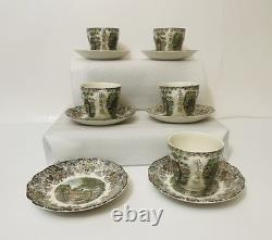 Johnson Bros. Mill Stream 16 Pc. Coffee Set Pot Sugar Creamer Cup Sets & Lids