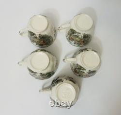 Johnson Bros. Mill Stream 16 Pc. Coffee Set Pot Sugar Creamer Cup Sets & Lids