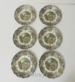 Johnson Bros. Mill Stream 16 Pc. Coffee Set Pot Sugar Creamer Cup Sets & Lids