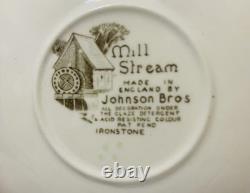 Johnson Bros. Mill Stream 16 Pc. Coffee Set Pot Sugar Creamer Cup Sets & Lids