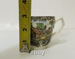 Johnson Bros. Mill Stream 16 Pc. Coffee Set Pot Sugar Creamer Cup Sets & Lids