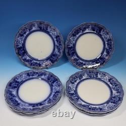 Johnson Bros Montana Flow Blue 8 Dinner Plates 10 inches