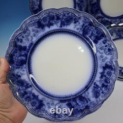Johnson Bros Montana Flow Blue 8 Dinner Plates 10 inches
