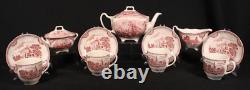Johnson Bros Old Britain Castles 13 Pc Tea Set With Box =
