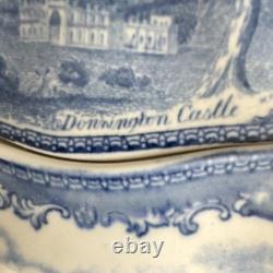 Johnson Bros Old Britain Castles Blue White 5pc Tea Set Teapot Creamer