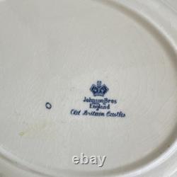 Johnson Bros Old Britain Castles Blue White 5pc Tea Set Teapot Creamer