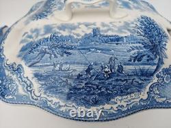 Johnson Bros Old Britain Castles Large Soup Tureen Blue Transferware