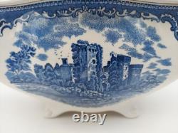 Johnson Bros Old Britain Castles Large Soup Tureen Blue Transferware