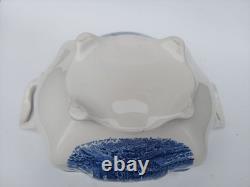 Johnson Bros Old Britain Castles Large Soup Tureen Blue Transferware