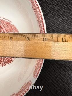 Johnson Bros Old Britain Castles PINK Large SALAD SERVING Bowl 10