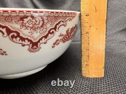 Johnson Bros Old Britain Castles PINK Large SALAD SERVING Bowl 10