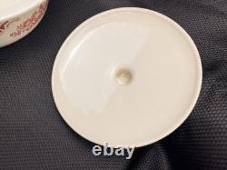 Johnson Bros Old Britain Castles PINK Round Covered Casserole Baking DISH Bowl