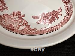 Johnson Bros Old Britain Castles PINK Round Covered Casserole Baking DISH Bowl