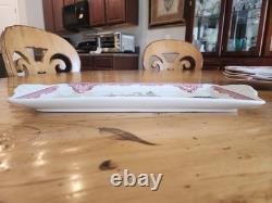 Johnson Bros. Old Britain Castles Pink Christmas 15 Tray (12) Sq. Accent Plates